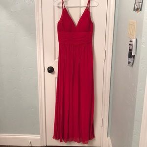OC by OC Red Full Length Dress